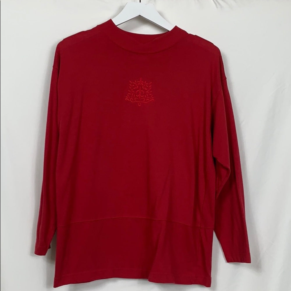 Curiosity’s Cat red long sleeved tee shirt size Sm